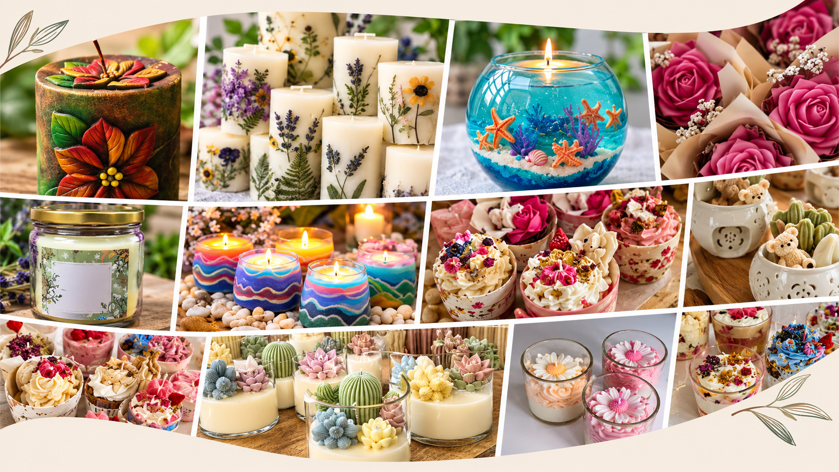 Materiales para el taller de Velas